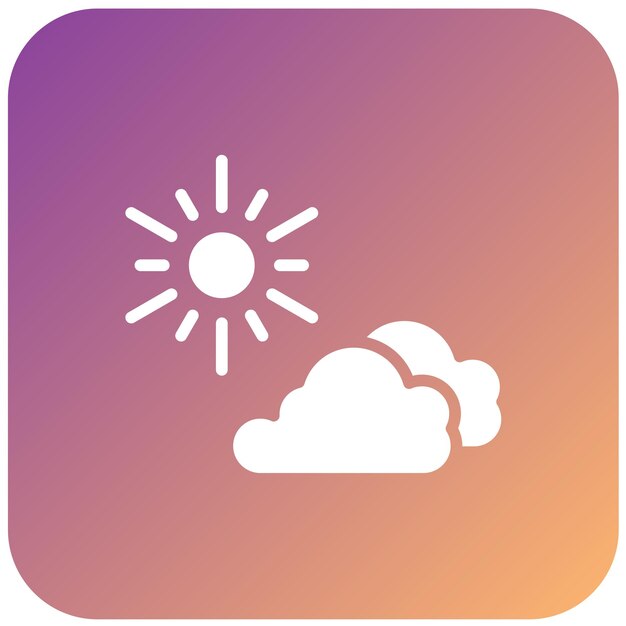 Diseño vectorial estilo Sunny Icon