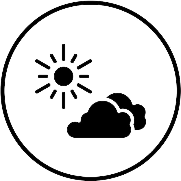 Diseño vectorial estilo Sunny Icon