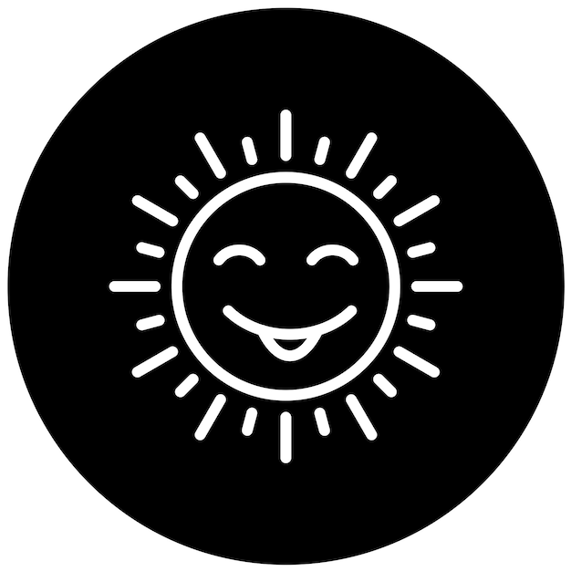 Diseño vectorial estilo Sunny Icon