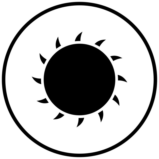 Diseño vectorial estilo Sunny Icon