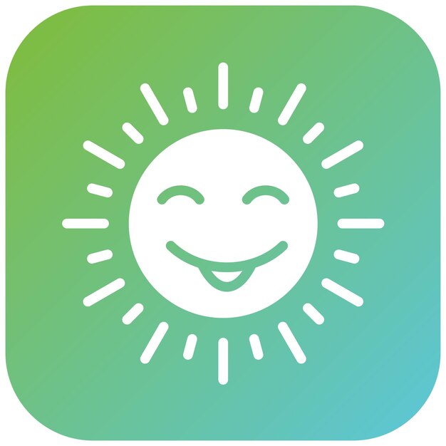 Diseño vectorial estilo Sunny Icon