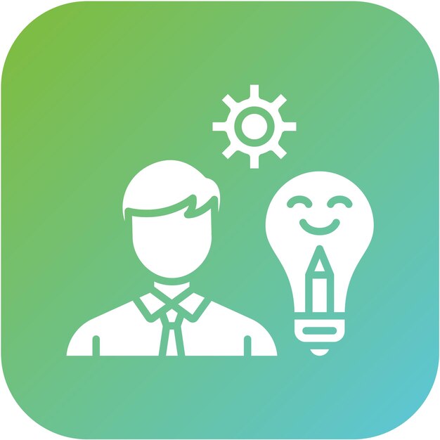 Diseño vectorial Estilo de vida creativo Estilo de icono