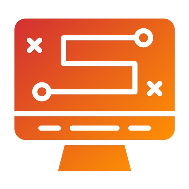 Diseño vectorial Estrategia digital Estilo de icono