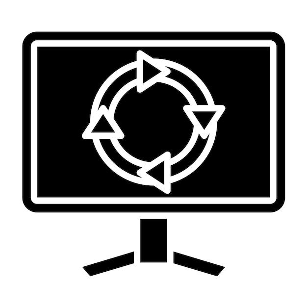 Diseño vectorial Estrategia digital Estilo de icono