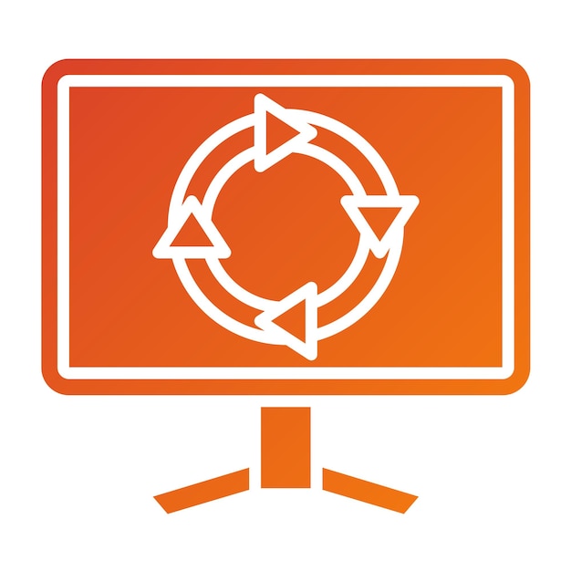 Diseño vectorial Estrategia digital Estilo de icono