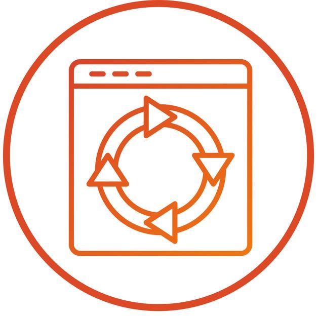 Diseño vectorial Estrategia digital Estilo de icono