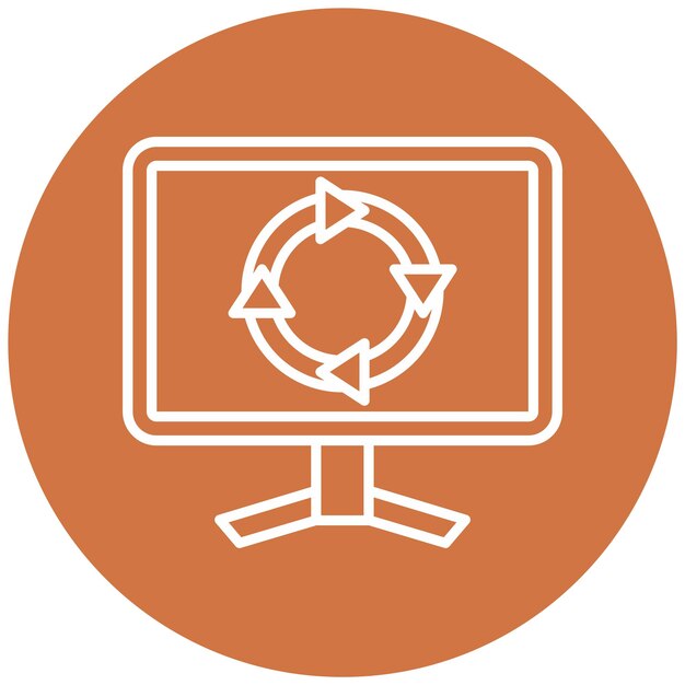 Diseño vectorial Estrategia digital Estilo de icono