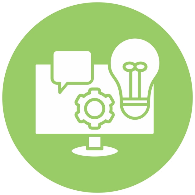 Diseño vectorial Estrategia social Estilo del icono