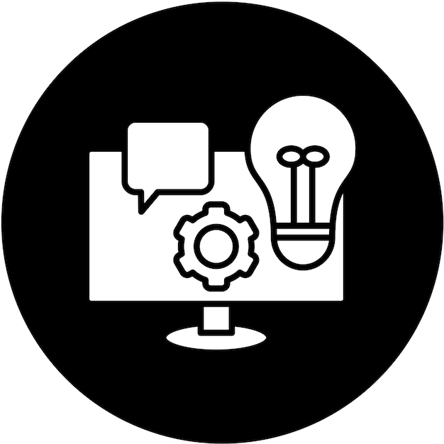 Diseño vectorial Estrategia social Estilo del icono