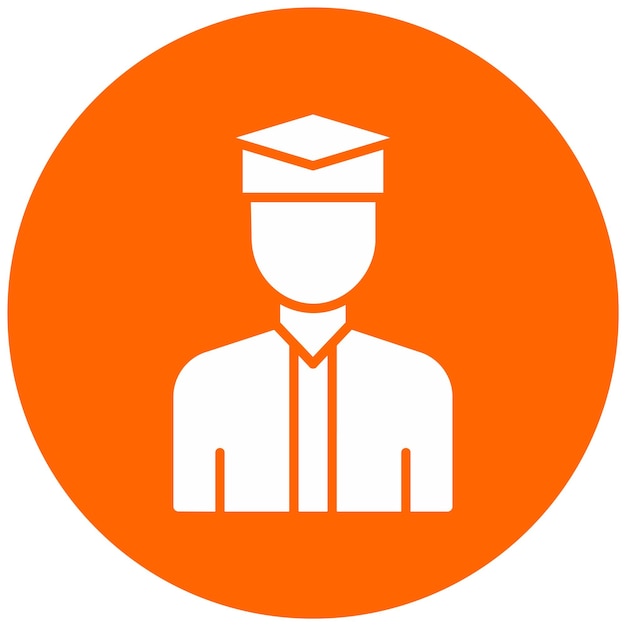 Diseño vectorial Estudiante de la universidad Estilo de ícono masculino