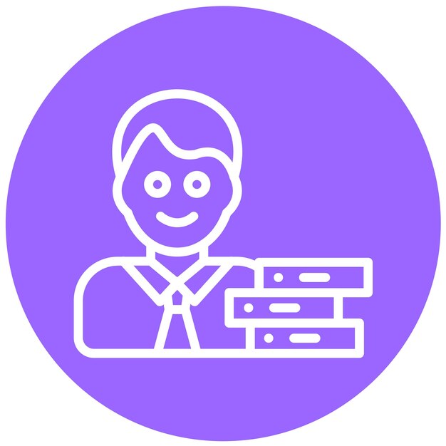 Diseño vectorial Estudio de arqueología Estudio de estilo de icono
