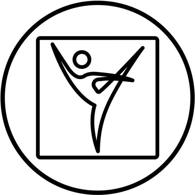 Diseño vectorial Estudio de baile Estilo de icono