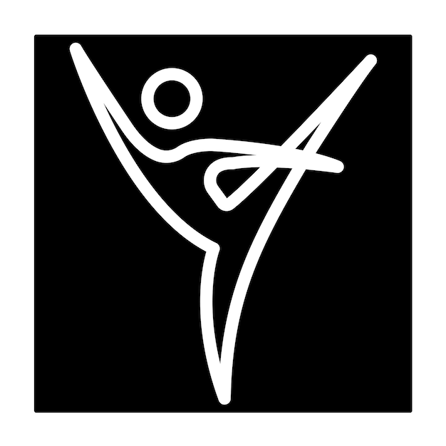 Diseño vectorial Estudio de baile Estilo de icono