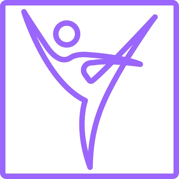 Diseño vectorial Estudio de baile Estilo de icono
