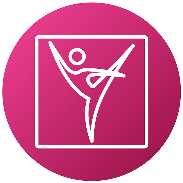 Diseño vectorial Estudio de baile Estilo de icono