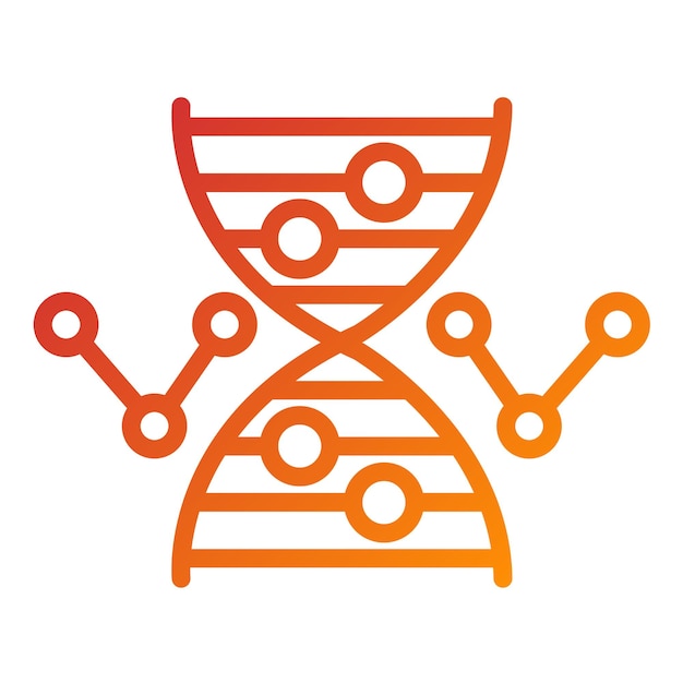 Diseño vectorial Estudio de biología Estilo de icono