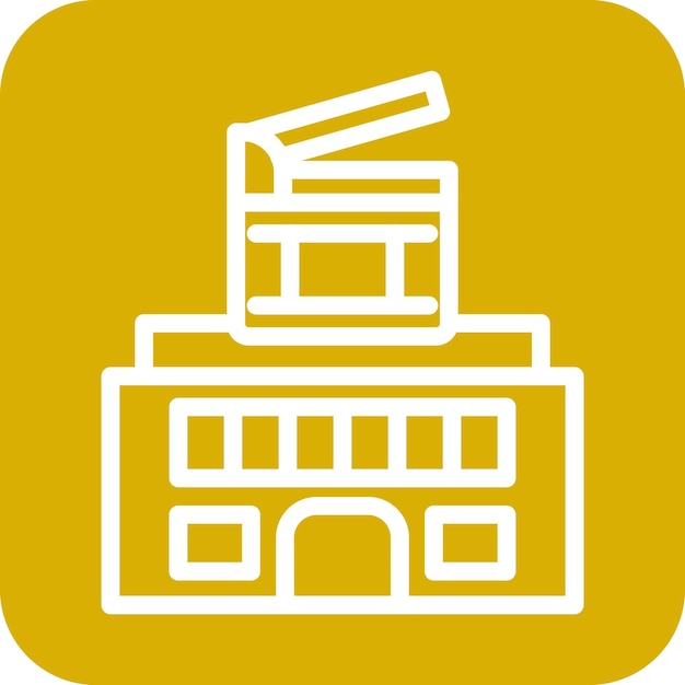 Diseño vectorial Estudio de cine Estilo de icono