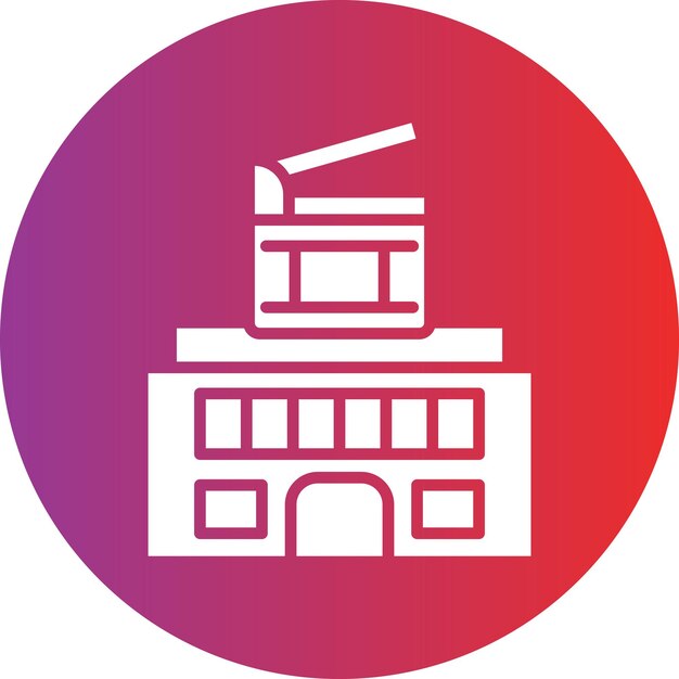 Diseño vectorial Estudio de cine Estilo de icono