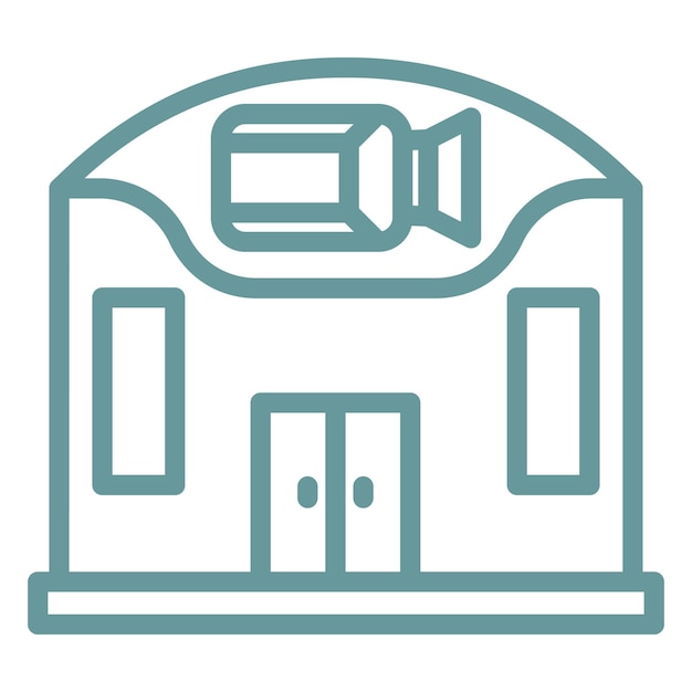 Diseño vectorial Estudio de cine Estilo de icono