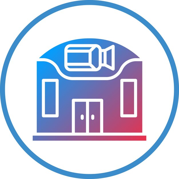 Diseño vectorial Estudio de cine Estilo de icono