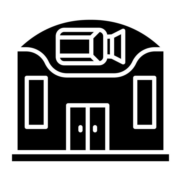 Diseño vectorial Estudio de cine Estilo de icono