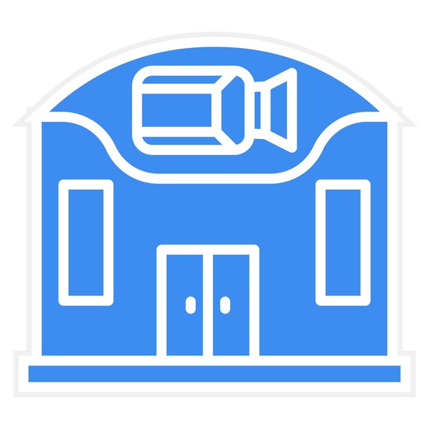 Diseño vectorial Estudio de cine Estilo de icono