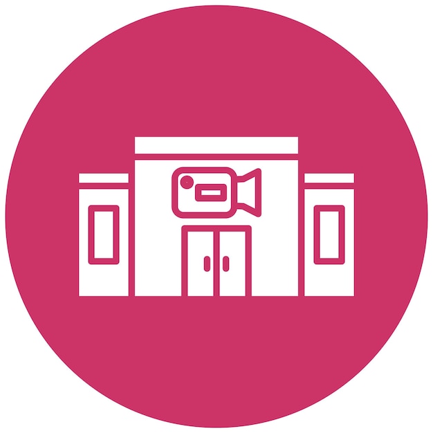 Diseño vectorial Estudio de cine Estilo de icono