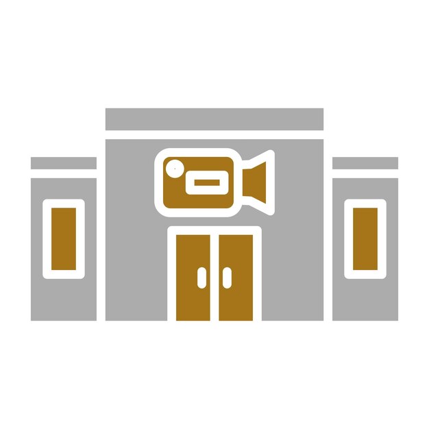 Diseño vectorial Estudio de cine Estilo de icono
