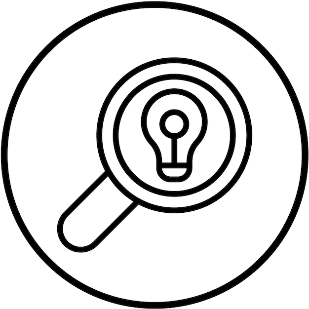 Diseño vectorial Estudio Estilo de icono de descubrimiento