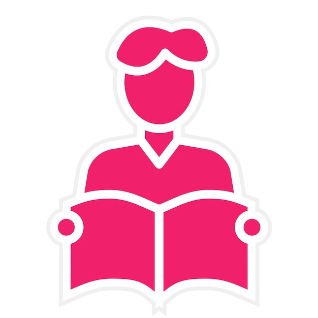 Diseño vectorial Estudio del estilo del icono del libro