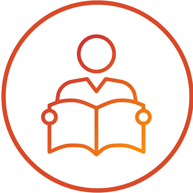 Diseño vectorial Estudio del estudiante Estilo del icono