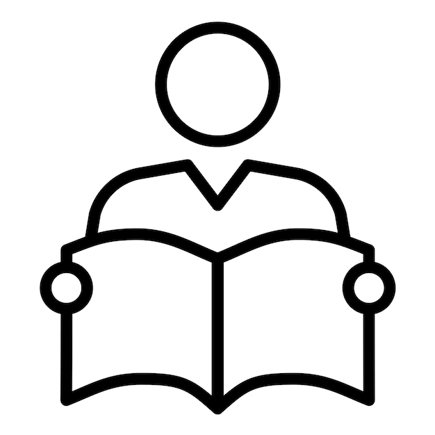 Diseño vectorial Estudio del estudiante Estilo del icono