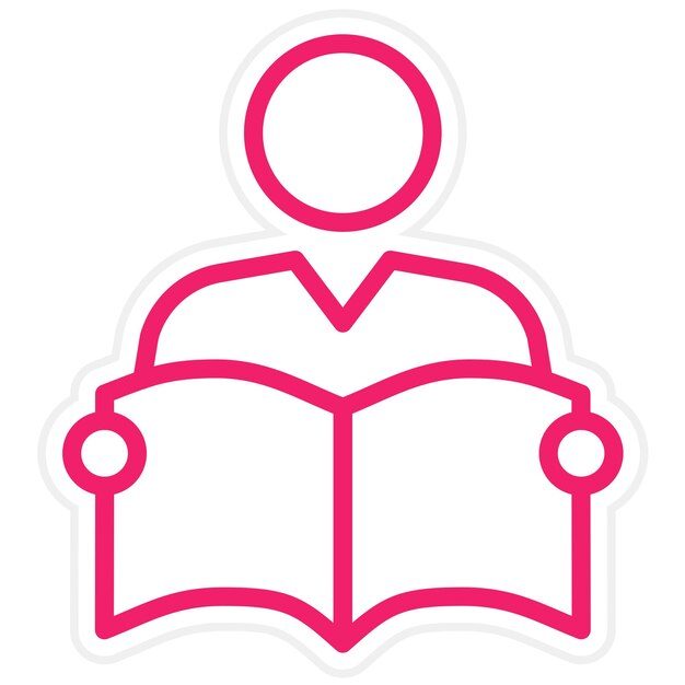 Diseño vectorial Estudio del estudiante Estilo del icono