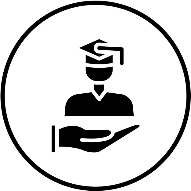 Diseño vectorial Estudio de estudiantes Estilo del icono