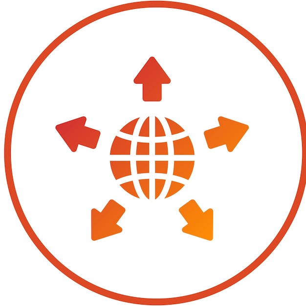 Diseño vectorial Estudios sociales Estilo de icono