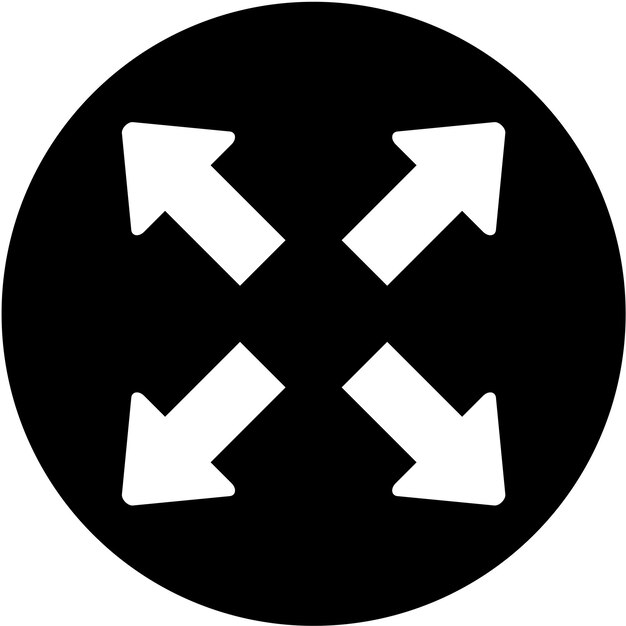 Diseño vectorial Expandir el estilo del icono