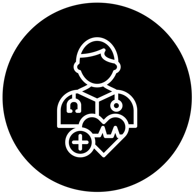 Diseño vectorial de la experiencia médica Estilo del icono