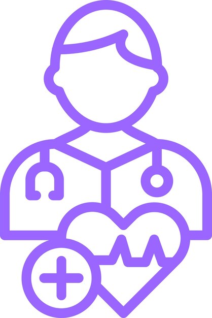 Diseño vectorial de la experiencia médica Estilo del icono