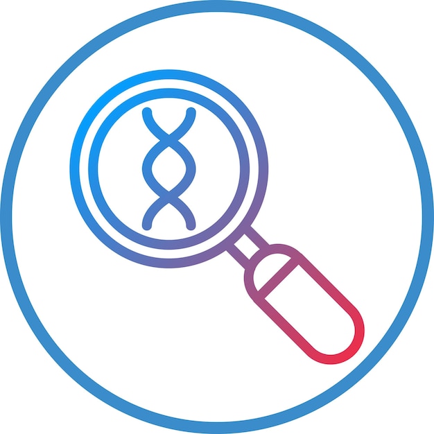 Diseño vectorial Explore el estilo del icono de ADN
