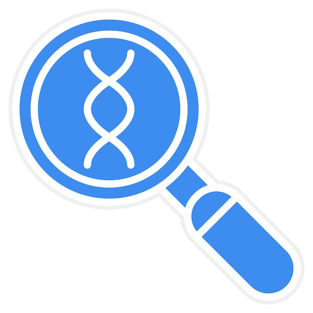 Diseño vectorial Explore el estilo del icono de ADN