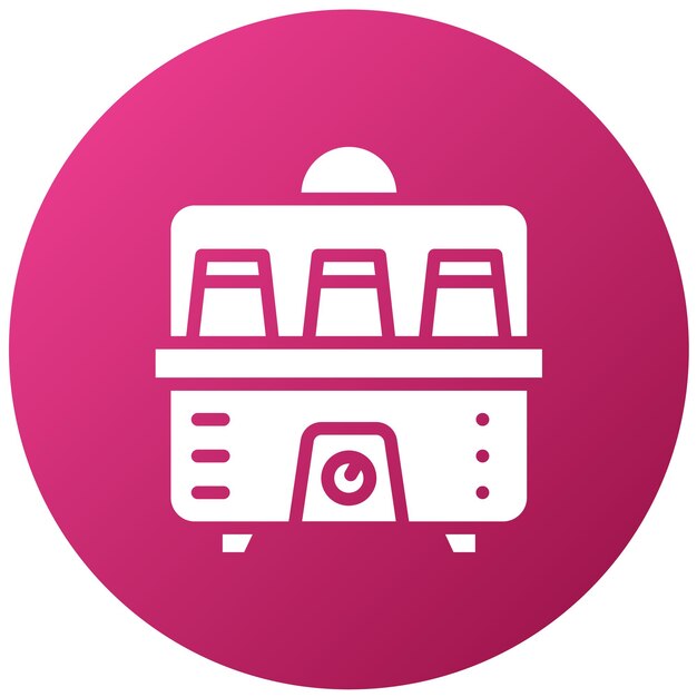 Diseño vectorial del fabricante de yogur Estilo de icono