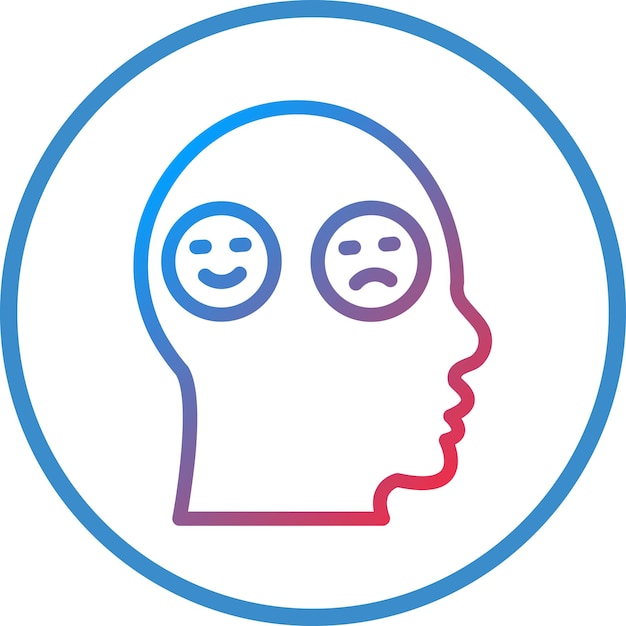 Diseño vectorial Factores de emoción Estilo de icono