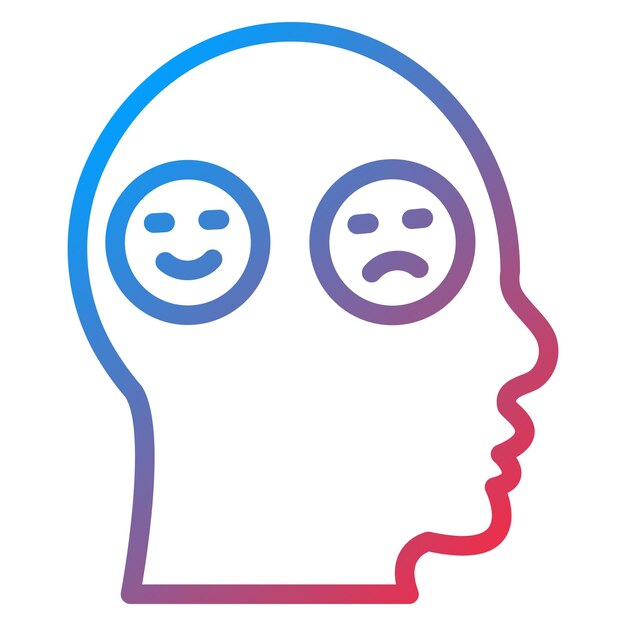 Diseño vectorial Factores de emoción Estilo de icono