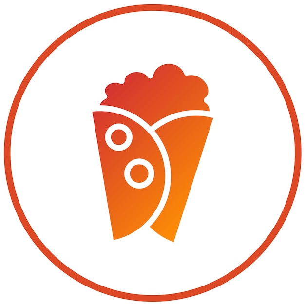 Diseño vectorial Fajita Fiesta Estilo de icono