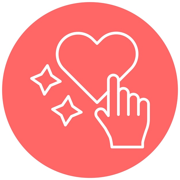 Diseño vectorial por favor como estilo de icono