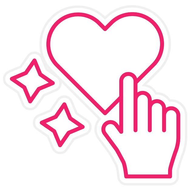 Diseño vectorial por favor como estilo de icono