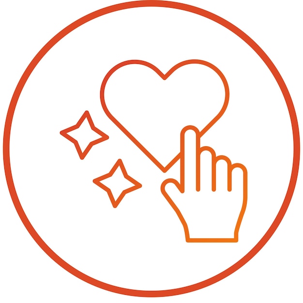 Diseño vectorial por favor como estilo de icono