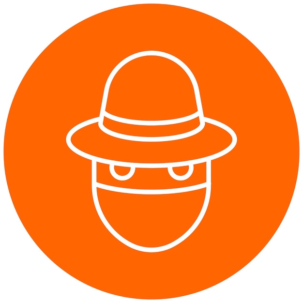 Diseño vectorial Fawkes Estilo del icono