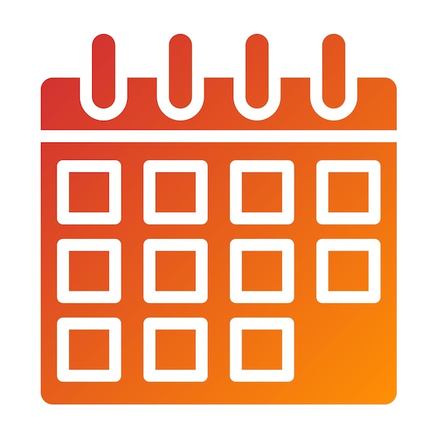 Diseño vectorial Fechas Estilo del icono