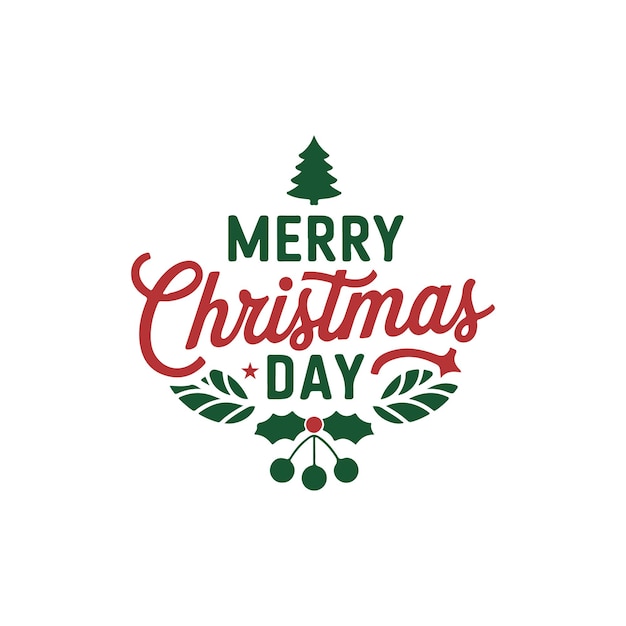 diseño vectorial de feliz día de Navidad